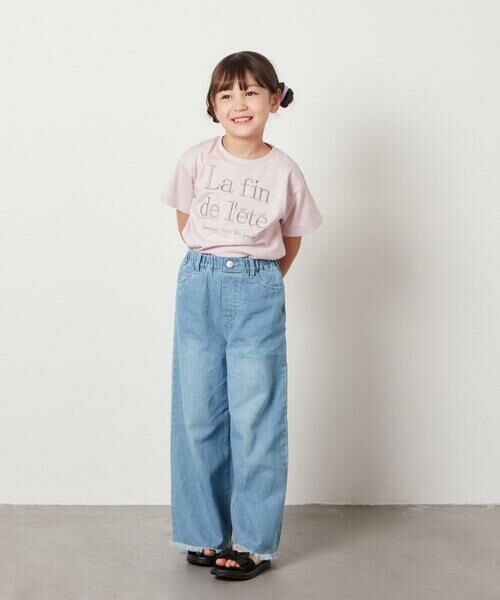 a.v.v / アー・ヴェ・ヴェ カットソー | 【接触冷感/ジメジメ対策/毛玉になりにくい/安心の綿100％/イージーケア】[100-130]ロゴ刺繍ゆるTシャツ | 詳細23