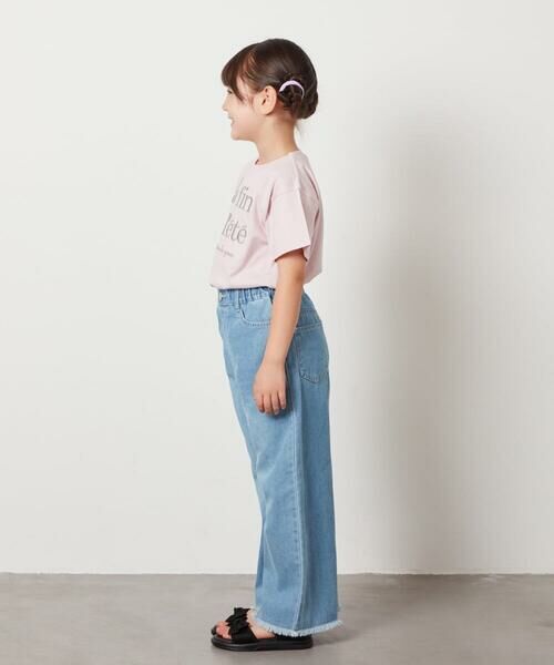 a.v.v / アー・ヴェ・ヴェ カットソー | 【接触冷感/ジメジメ対策/毛玉になりにくい/安心の綿100％/イージーケア】[100-130]ロゴ刺繍ゆるTシャツ | 詳細24