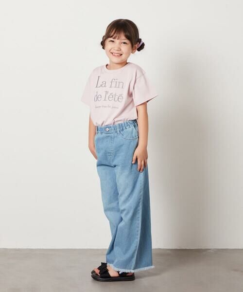 a.v.v / アー・ヴェ・ヴェ カットソー | 【接触冷感/ジメジメ対策/毛玉になりにくい/安心の綿100％/イージーケア】[100-130]ロゴ刺繍ゆるTシャツ | 詳細25