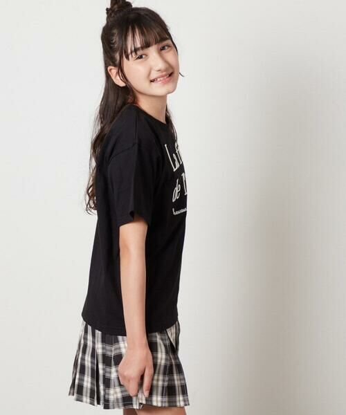 a.v.v / アー・ヴェ・ヴェ カットソー | 【接触冷感/ジメジメ対策/毛玉になりにくい/安心の綿100％/イージーケア】[140-150]ロゴ刺繍ゆるTシャツ | 詳細17