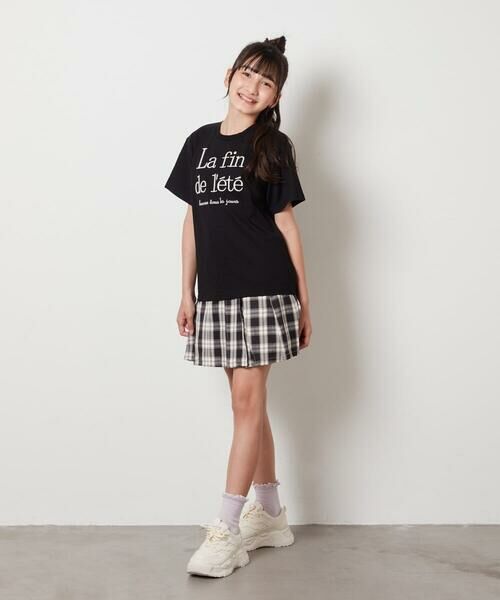 a.v.v / アー・ヴェ・ヴェ カットソー | 【接触冷感/ジメジメ対策/毛玉になりにくい/安心の綿100％/イージーケア】[140-150]ロゴ刺繍ゆるTシャツ | 詳細19