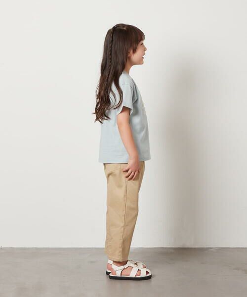 a.v.v / アー・ヴェ・ヴェ カットソー | 【接触冷感/ジメジメ対策/毛玉になりにくい/安心の綿100％/イージーケア】[140-150]ロゴ刺繍ゆるTシャツ | 詳細4