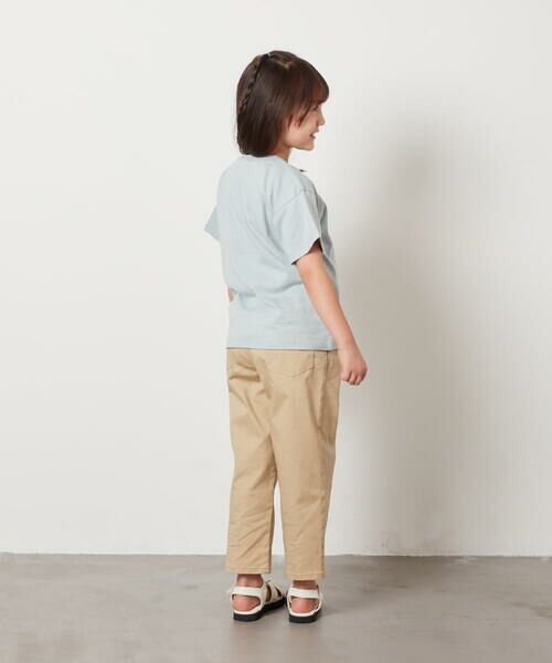 a.v.v / アー・ヴェ・ヴェ カットソー | 【接触冷感/ジメジメ対策/毛玉になりにくい/安心の綿100％/イージーケア】[140-150]ロゴ刺繍ゆるTシャツ | 詳細5