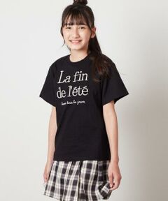 a.v.v / アー・ヴェ・ヴェ カットソー | 【接触冷感/ジメジメ対策/毛玉になりにくい/安心の綿100％/イージーケア】[160]ロゴ刺繍ゆるTシャツ