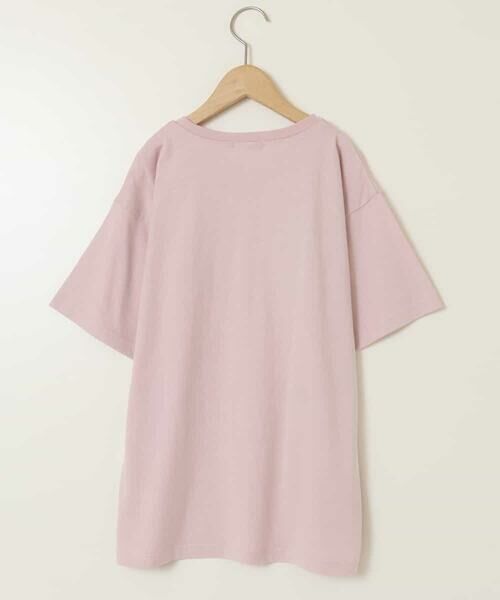 a.v.v / アー・ヴェ・ヴェ カットソー | 【接触冷感/ジメジメ対策/毛玉になりにくい/安心の綿100％/イージーケア】[160]ロゴ刺繍ゆるTシャツ | 詳細2