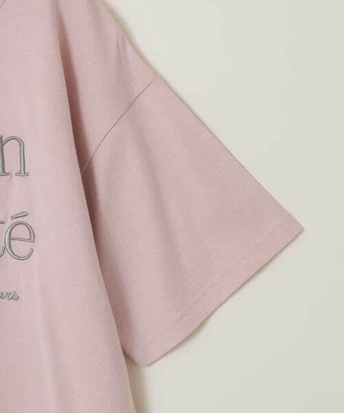 a.v.v / アー・ヴェ・ヴェ カットソー | 【接触冷感/ジメジメ対策/毛玉になりにくい/安心の綿100％/イージーケア】[160]ロゴ刺繍ゆるTシャツ | 詳細4