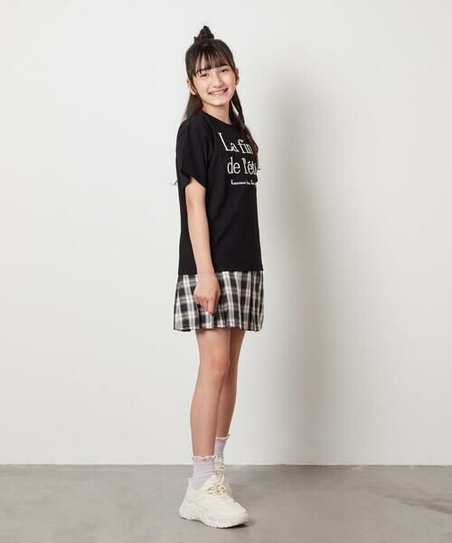 a.v.v / アー・ヴェ・ヴェ カットソー | 【接触冷感/ジメジメ対策/毛玉になりにくい/安心の綿100％/イージーケア】[160]ロゴ刺繍ゆるTシャツ | 詳細18