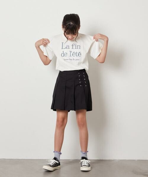 a.v.v / アー・ヴェ・ヴェ カットソー | 【接触冷感/ジメジメ対策/毛玉になりにくい/安心の綿100％/イージーケア】[160]ロゴ刺繍ゆるTシャツ | 詳細27