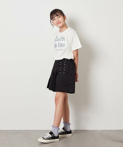 a.v.v / アー・ヴェ・ヴェ カットソー | 【接触冷感/ジメジメ対策/毛玉になりにくい/安心の綿100％/イージーケア】[160]ロゴ刺繍ゆるTシャツ | 詳細28