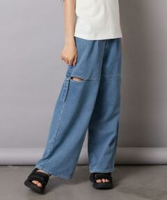 a.v.v / アー・ヴェ・ヴェ その他パンツ | [130-160]サイドスリットデニム