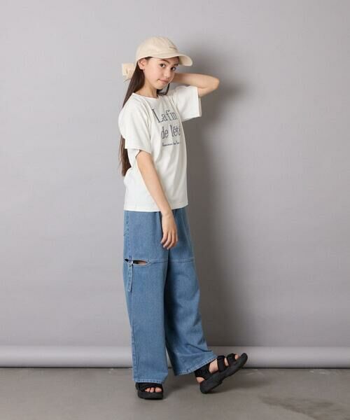 a.v.v / アー・ヴェ・ヴェ その他パンツ | [130-160]サイドスリットデニム | 詳細12