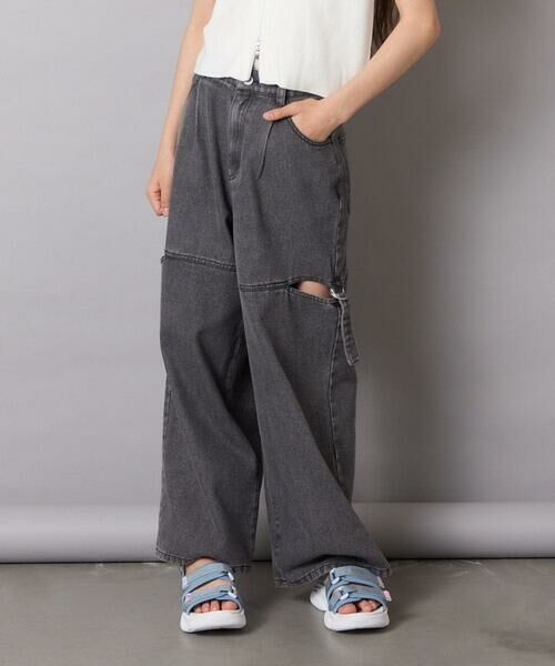 a.v.v / アー・ヴェ・ヴェ その他パンツ | [130-160]サイドスリットデニム | 詳細14