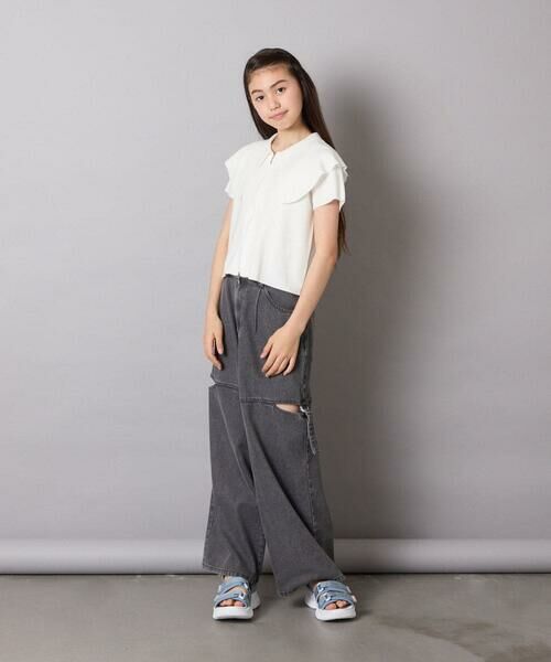 a.v.v / アー・ヴェ・ヴェ その他パンツ | [130-160]サイドスリットデニム | 詳細18