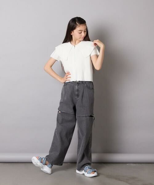 a.v.v / アー・ヴェ・ヴェ その他パンツ | [130-160]サイドスリットデニム | 詳細19