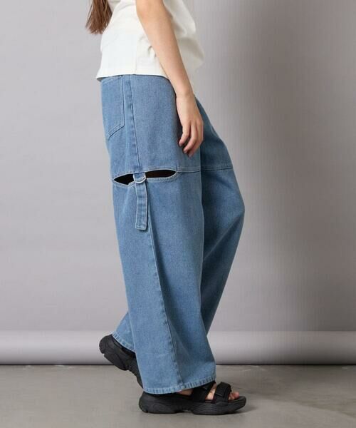 a.v.v / アー・ヴェ・ヴェ その他パンツ | [130-160]サイドスリットデニム | 詳細2