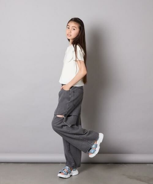 a.v.v / アー・ヴェ・ヴェ その他パンツ | [130-160]サイドスリットデニム | 詳細26