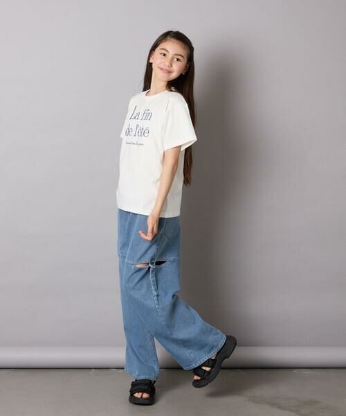 a.v.v / アー・ヴェ・ヴェ その他パンツ | [130-160]サイドスリットデニム | 詳細4