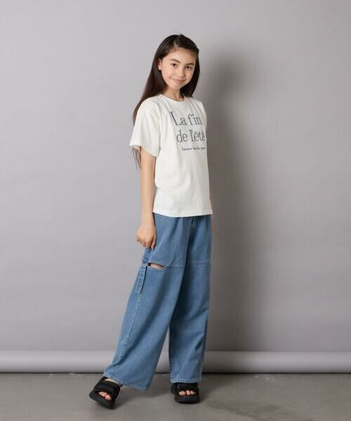 a.v.v / アー・ヴェ・ヴェ その他パンツ | [130-160]サイドスリットデニム | 詳細5