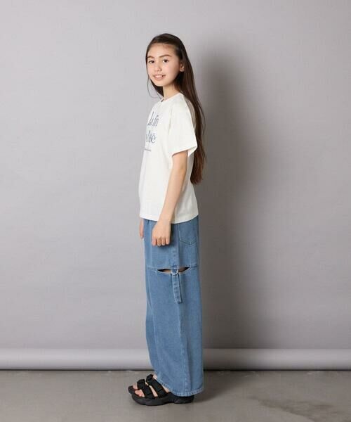 a.v.v / アー・ヴェ・ヴェ その他パンツ | [130-160]サイドスリットデニム | 詳細8