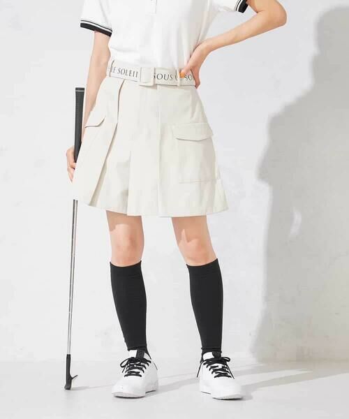 a.v.v / アー・ヴェ・ヴェ その他パンツ | レディースゴルフウエア/カーゴキュロットパンツ(ベルト2点SET) | 詳細1