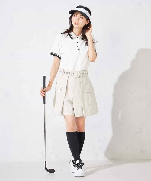 a.v.v / アー・ヴェ・ヴェ その他パンツ | レディースゴルフウエア/カーゴキュロットパンツ(ベルト2点SET) | 詳細4