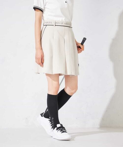 a.v.v / アー・ヴェ・ヴェ その他パンツ | レディースゴルフウエア/ハイウエストボックスプリーツキュロット | 詳細1