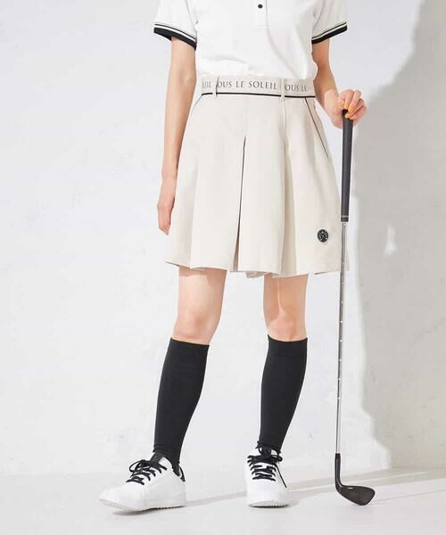 a.v.v / アー・ヴェ・ヴェ その他パンツ | レディースゴルフウエア/ハイウエストボックスプリーツキュロット | 詳細5