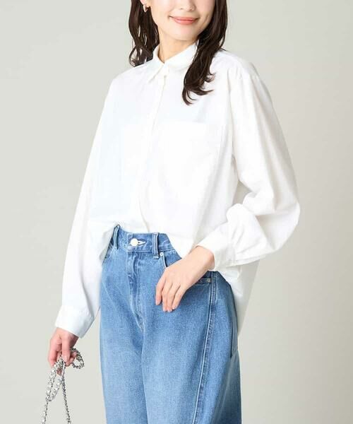 a.v.v / アー・ヴェ・ヴェ シャツ・ブラウス | ベーシックシャツ(ホワイト)