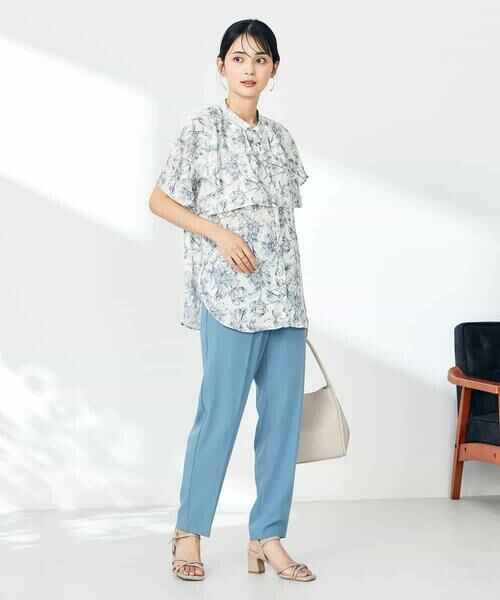 a.v.v / アー・ヴェ・ヴェ シャツ・ブラウス | 線画プリントケープブラウス | 詳細22