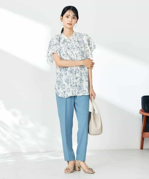 a.v.v / アー・ヴェ・ヴェ シャツ・ブラウス | 線画プリントケープブラウス | 詳細24