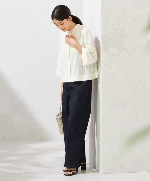 a.v.v / アー・ヴェ・ヴェ シャツ・ブラウス | 幾何レースクロップドブラウス | 詳細10