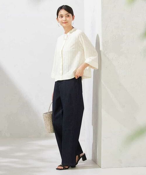 a.v.v / アー・ヴェ・ヴェ シャツ・ブラウス | 幾何レースクロップドブラウス | 詳細11