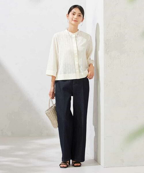 a.v.v / アー・ヴェ・ヴェ シャツ・ブラウス | 幾何レースクロップドブラウス | 詳細12