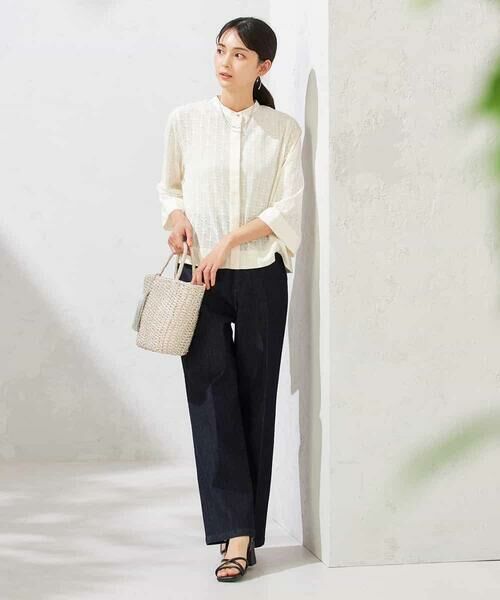 a.v.v / アー・ヴェ・ヴェ シャツ・ブラウス | 幾何レースクロップドブラウス | 詳細13