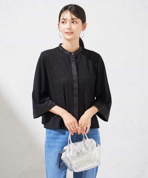 a.v.v / アー・ヴェ・ヴェ シャツ・ブラウス | 幾何レースクロップドブラウス | 詳細14