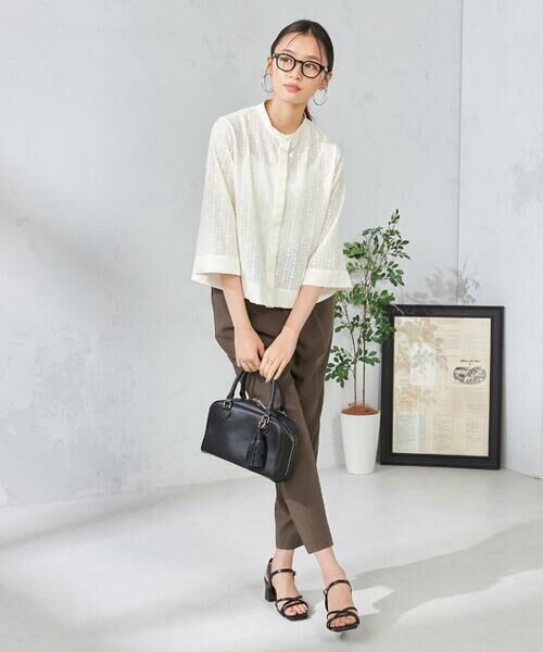 a.v.v / アー・ヴェ・ヴェ シャツ・ブラウス | 幾何レースクロップドブラウス | 詳細4