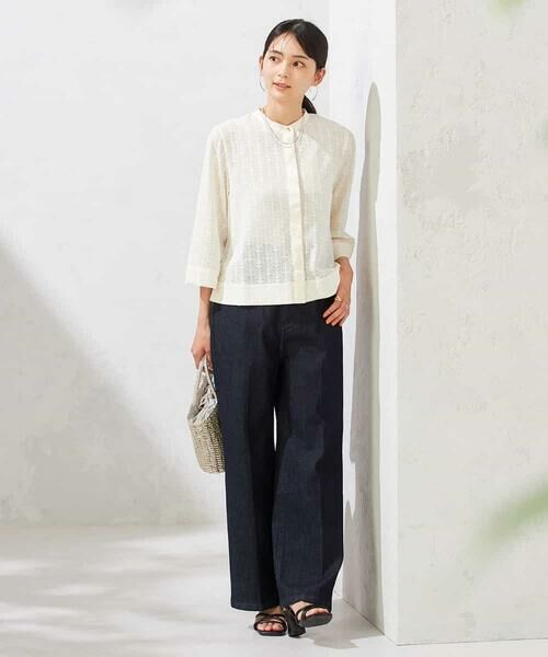 a.v.v / アー・ヴェ・ヴェ シャツ・ブラウス | 幾何レースクロップドブラウス | 詳細9