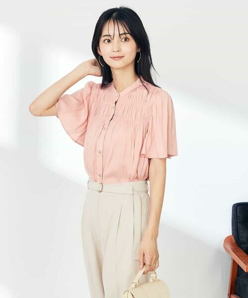 a.v.v / アー・ヴェ・ヴェ シャツ・ブラウス | サテンシャーリングブラウス | 詳細2