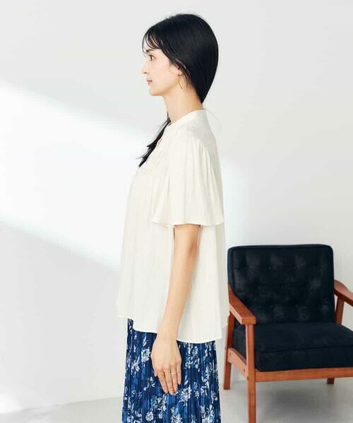 a.v.v / アー・ヴェ・ヴェ シャツ・ブラウス | サテンシャーリングブラウス | 詳細21