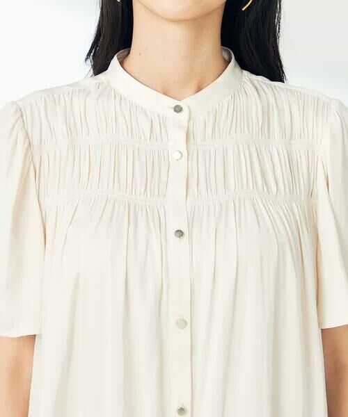 a.v.v / アー・ヴェ・ヴェ シャツ・ブラウス | サテンシャーリングブラウス | 詳細23