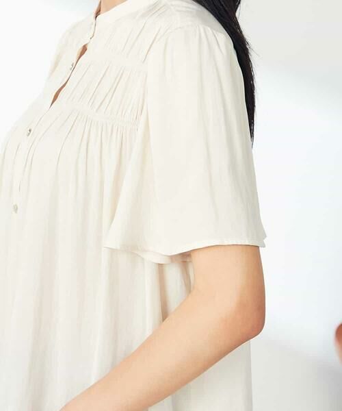 a.v.v / アー・ヴェ・ヴェ シャツ・ブラウス | サテンシャーリングブラウス | 詳細24
