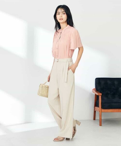 a.v.v / アー・ヴェ・ヴェ シャツ・ブラウス | サテンシャーリングブラウス | 詳細6