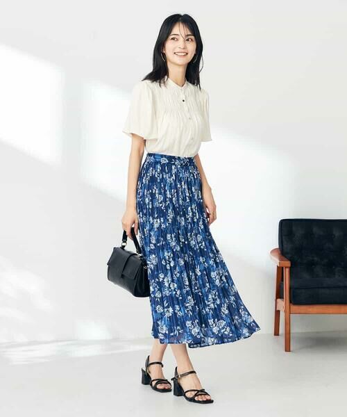 a.v.v / アー・ヴェ・ヴェ シャツ・ブラウス | サテンシャーリングブラウス | 詳細8