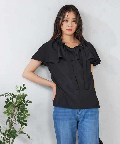 a.v.v / アー・ヴェ・ヴェ シャツ・ブラウス | ナチュラルタッチフリルブラウス | 詳細13