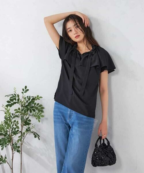 a.v.v / アー・ヴェ・ヴェ シャツ・ブラウス | ナチュラルタッチフリルブラウス | 詳細14