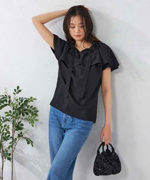 a.v.v / アー・ヴェ・ヴェ シャツ・ブラウス | ナチュラルタッチフリルブラウス | 詳細15