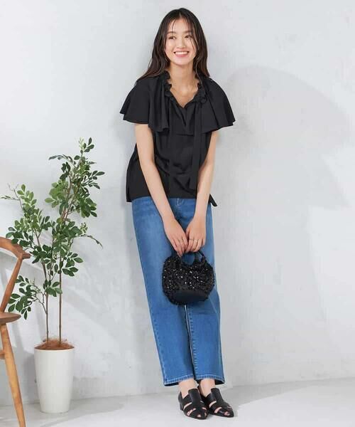 a.v.v / アー・ヴェ・ヴェ シャツ・ブラウス | ナチュラルタッチフリルブラウス | 詳細18