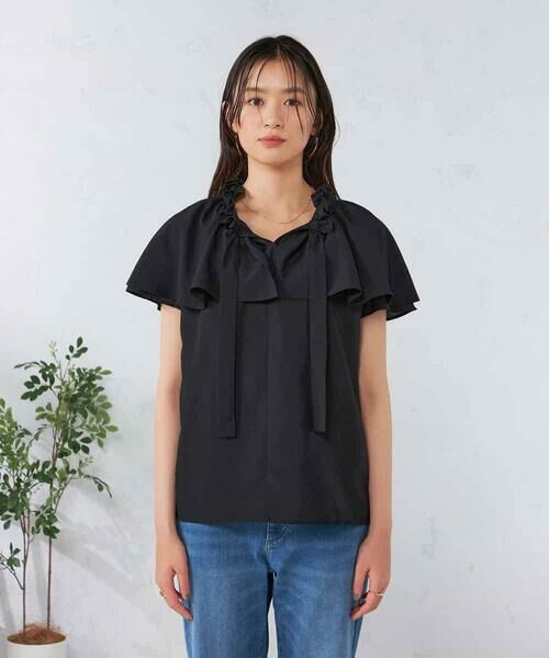 a.v.v / アー・ヴェ・ヴェ シャツ・ブラウス | ナチュラルタッチフリルブラウス | 詳細25