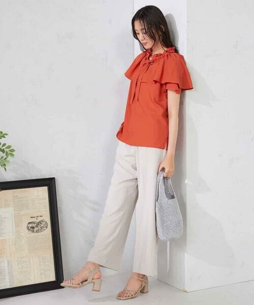 a.v.v / アー・ヴェ・ヴェ シャツ・ブラウス | ナチュラルタッチフリルブラウス | 詳細6