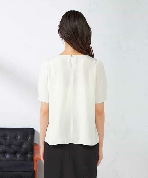 a.v.v / アー・ヴェ・ヴェ シャツ・ブラウス | 【接触冷感/UVカット/吸水速乾/イージーケア】サテンティアードブラウス | 詳細21